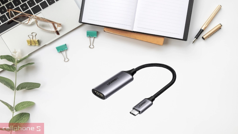 Đánh giá Cáp chuyển đổi type-C to HDMI 4K Ugreen 60HZ CM297 70444 dài 0.1m