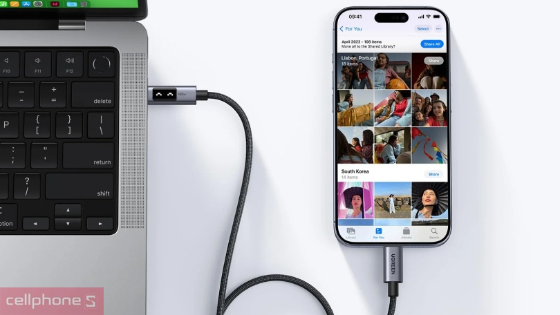 Chất liệu, độ dài cáp Type-C to Type-C UGREEN Uno L509 35501 100W 1m