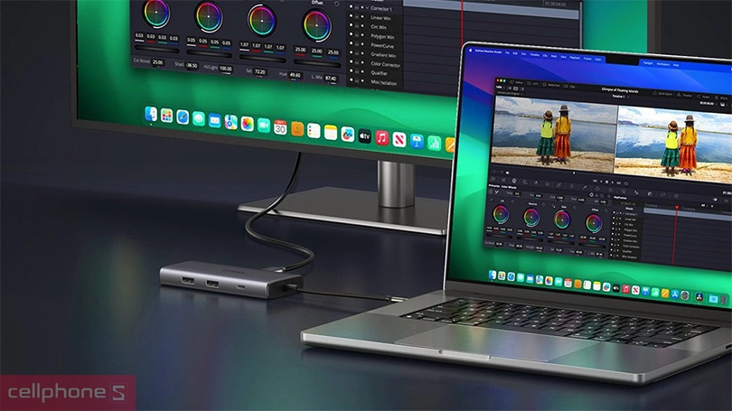 Cổng chuyển đổi Ugreen 7 in 1 CM498 15531 - Tốc độ đọc thẻ SD/TF lên đến 104Mb/s