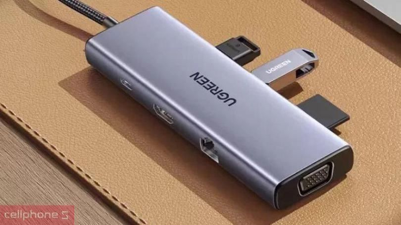 Cổng chuyển đổi Ugreen 9 in 1 sạc PD 100W CM498 15600