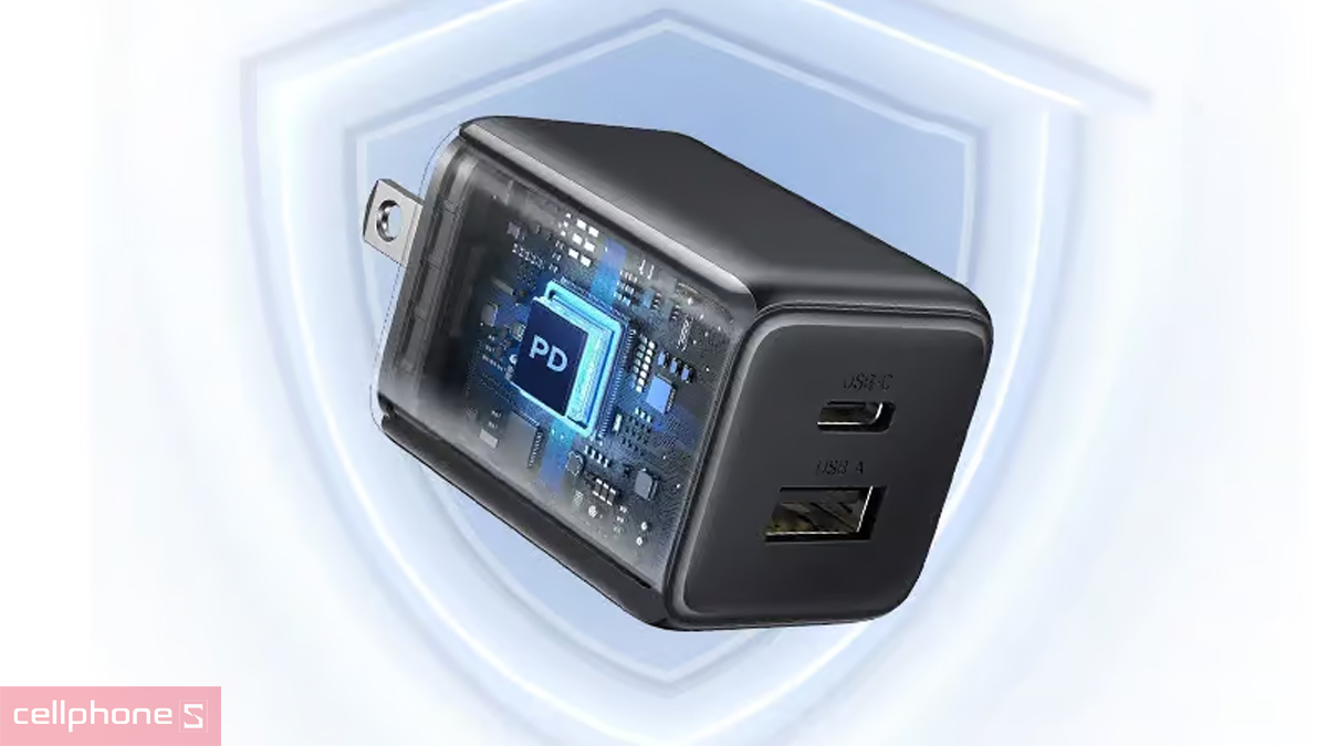 Củ sạc Ugreen GaN 20W (US) X514 55533 – Củ sạc nhỏ gọn, mạnh mẽ