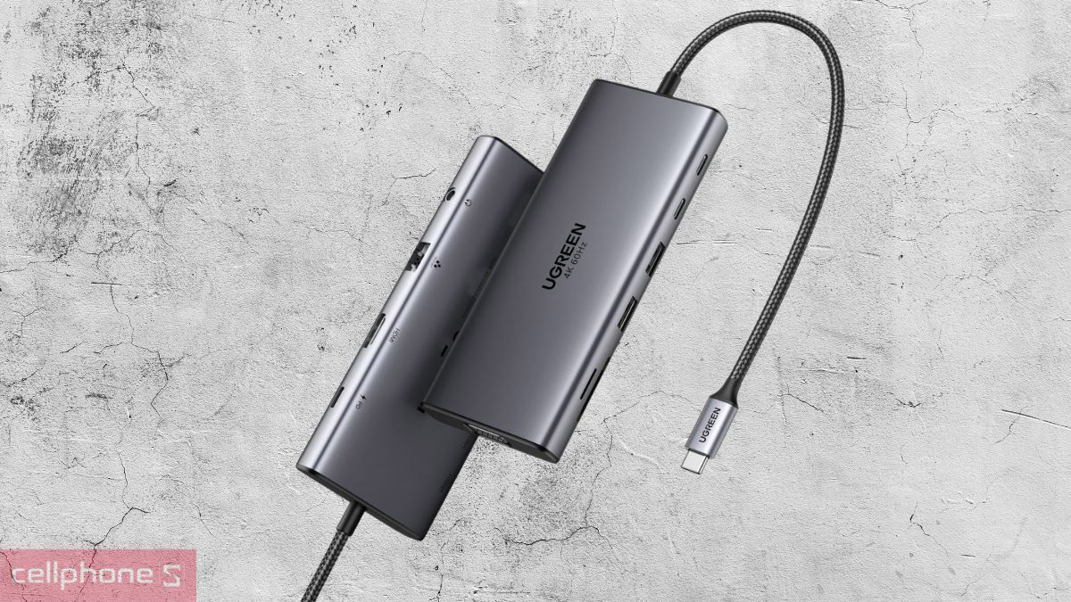 Xuất hình ảnh hub Ugreen USB C 11 in 1 CM639 45520