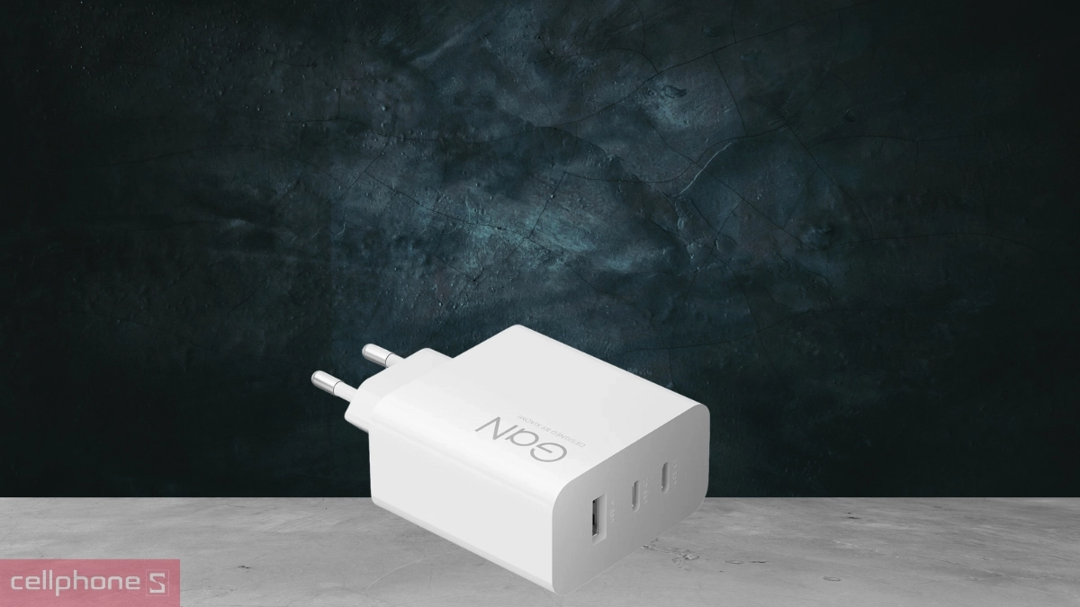 Thiết kế Củ sạc Xiaomi HyperCharge 3 cổng 2C1A 90W BHR087MEU