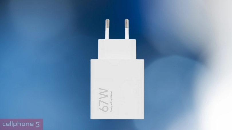 Củ sạc Xiaomi USB-A GaN 67W kèm cáp Type-C - Công suất sạc mạnh mẽ, độ bền bỉ cao