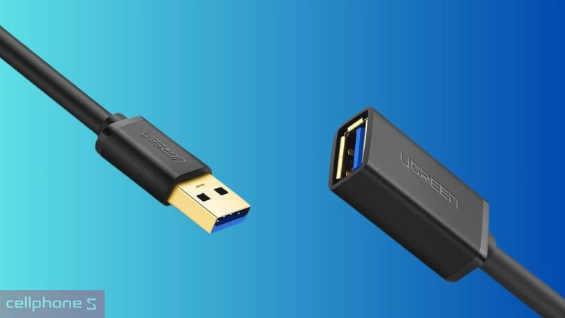 Tốc độ truyền tải của cáp dây Ugreen USB 3.0 US115 30126 1.5m
