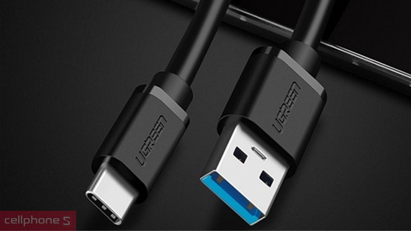 Thiết kế cáp dữ liệu Ugreen USB 3.0 sang Type-C 20884 2m