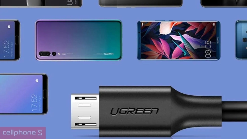 Tốc độ sạc của cáp dữ liệu Ugreen USB 2.0 sang Micro 60136 1m