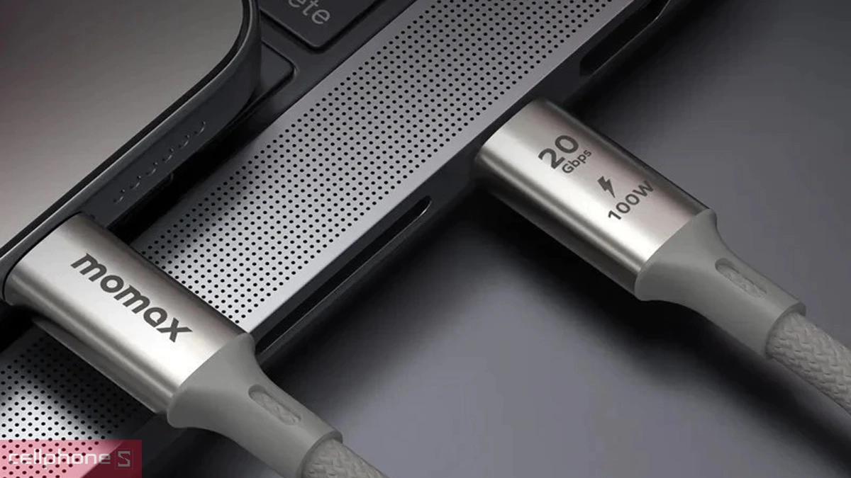 Hiệu suất cáp Momax truyền dữ liệu USB-C to C 3.2 100W GEN 2X2 DC51 2M