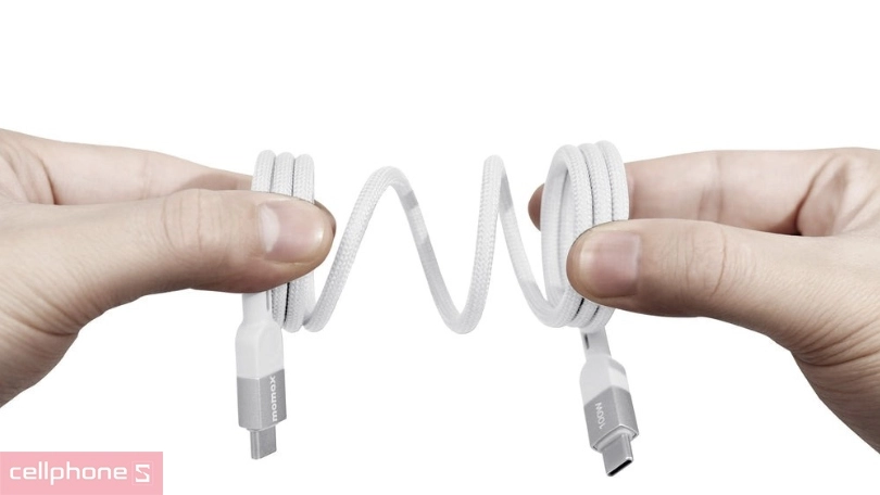 Chất liệu, chiều dài của cáp Type-C to Type-C Momax MAG Link 100W USB 2.0 2m