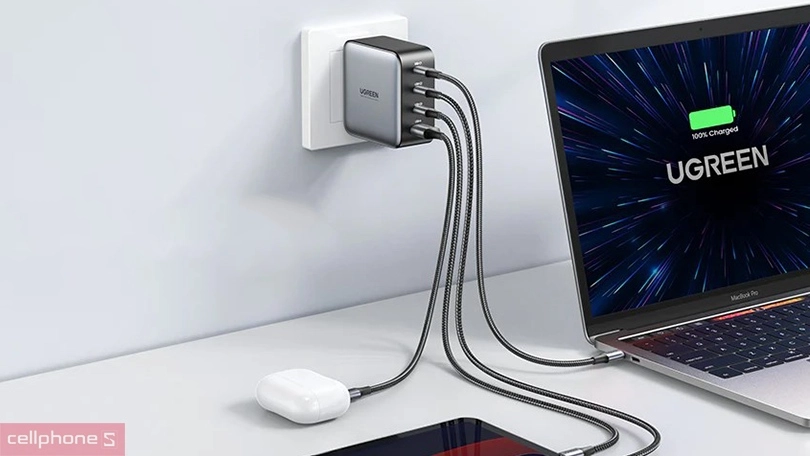 Sạc Ugreen Wall Charger 3C1A 100W CD226