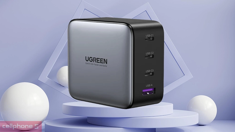Sạc Ugreen Wall Charger 3C1A 100W CD226