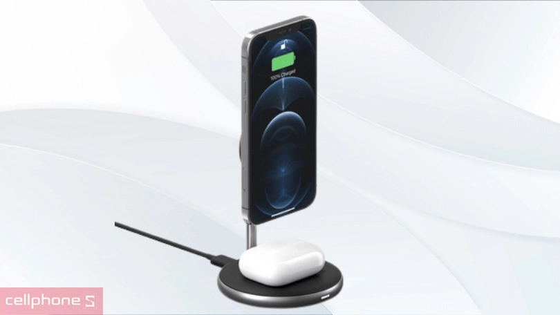 Bộ sạc không dây HyperJuice Magnetic 2 trong 1 HJ461