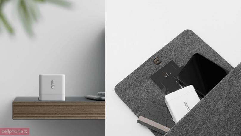 Sạc Rapoo 2 cổng (USB - C + USB - A) 65W PA65