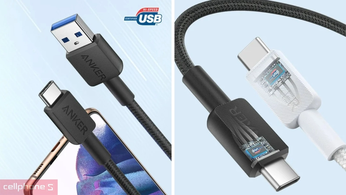Anker 322 bền bỉ khi sử dụng với chứng nhận USB-IF