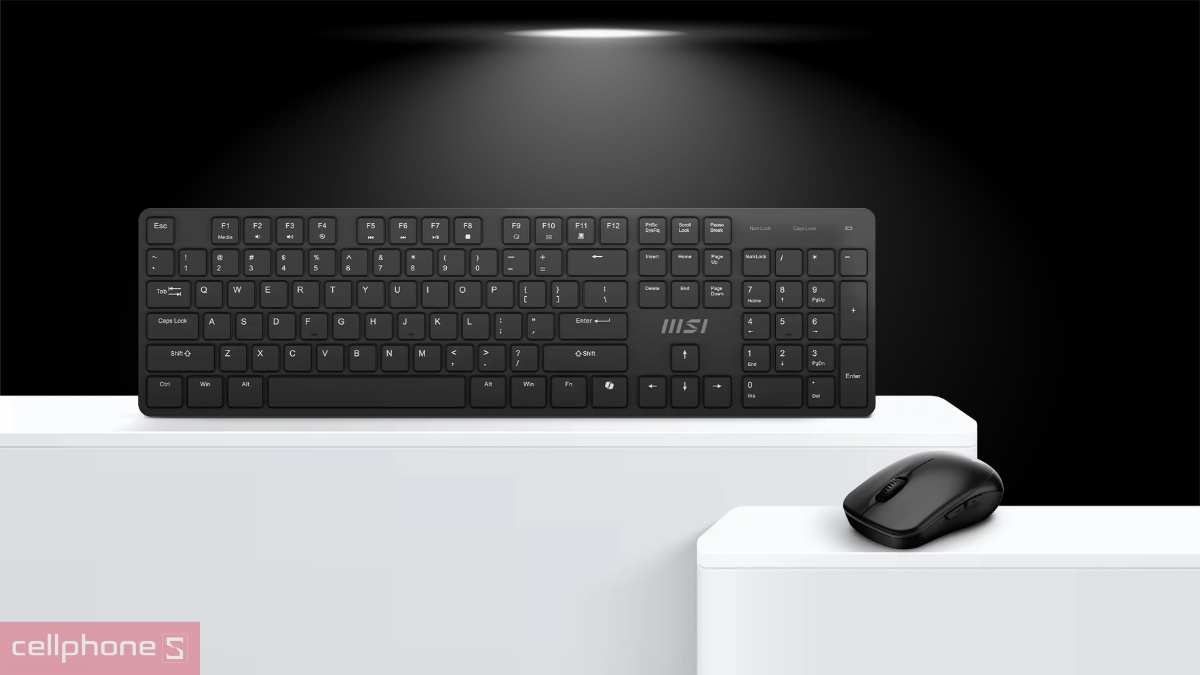 Phím Scissor combo bàn phím chuột không dây MSI FORGE K200