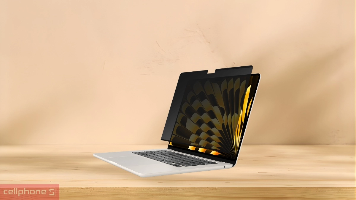 Công nghệ Micro-blind dán màn hình MacBook Pro 14 M1/M2/M3/M4/M5 JCPAL EasyOn Magnetic Chống Nhìn Trộm