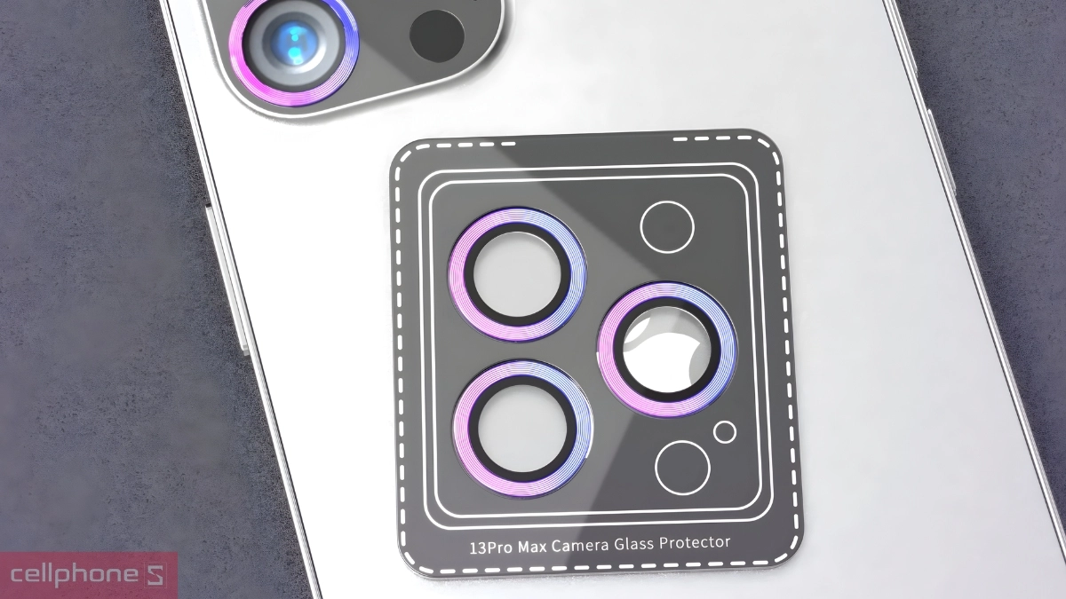 Nhiều lớp bảo vệ miếng dán camera iPhone 13 Pro 13 Pro Max Mipow viền màu