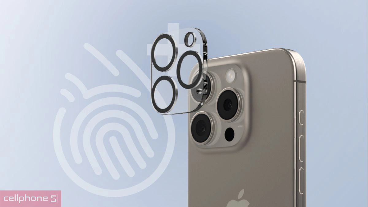 Độ dày miếng dán camera iPhone 15 Pro 15 Pro Max ZAGG