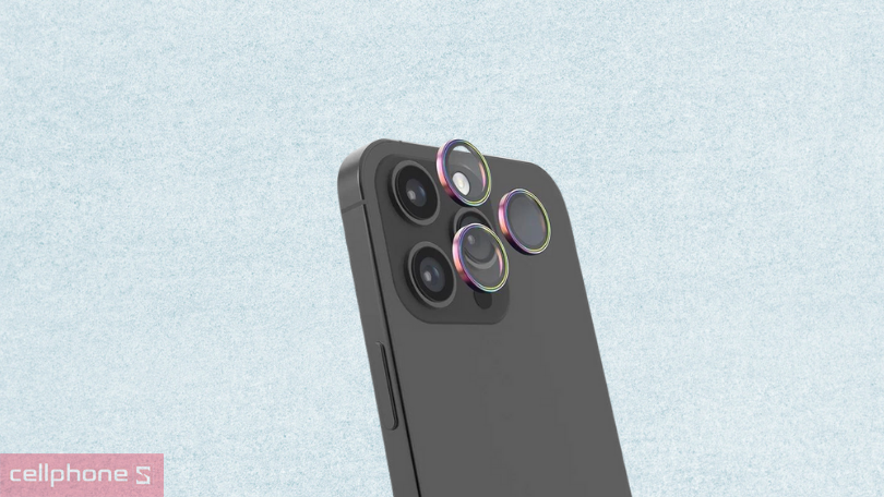 Dán màn hình iPhone 15 Pro Max Jcpal dán bảo vệ camera viền cầu vòng