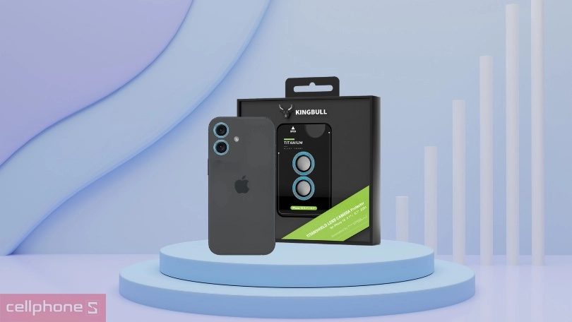 Chất liệu dán camera iPhone 16/16 Plus Mipow