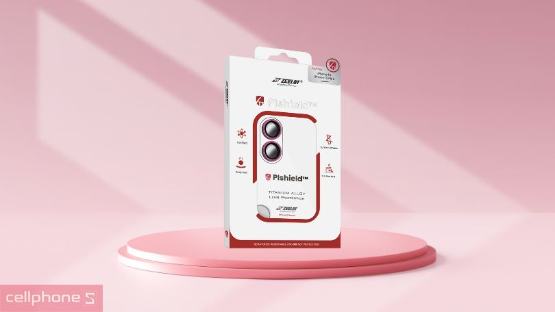 Thiết kế dán camera iPhone 16 /16 Plus Zeelot Pishield