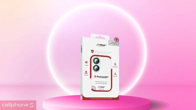 Thiết kế dán camera iPhone 16 /16 Plus Zeelot Pishield