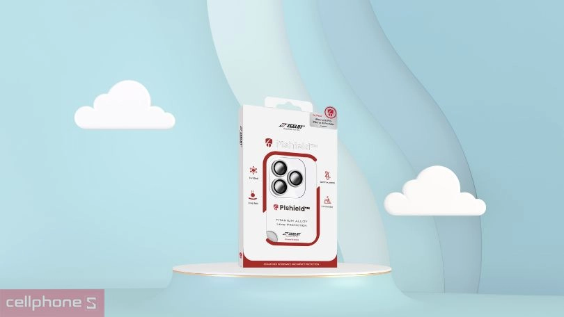 Dán camera Zeelot iPhone 16 Pro/16 Pro Max Pishield