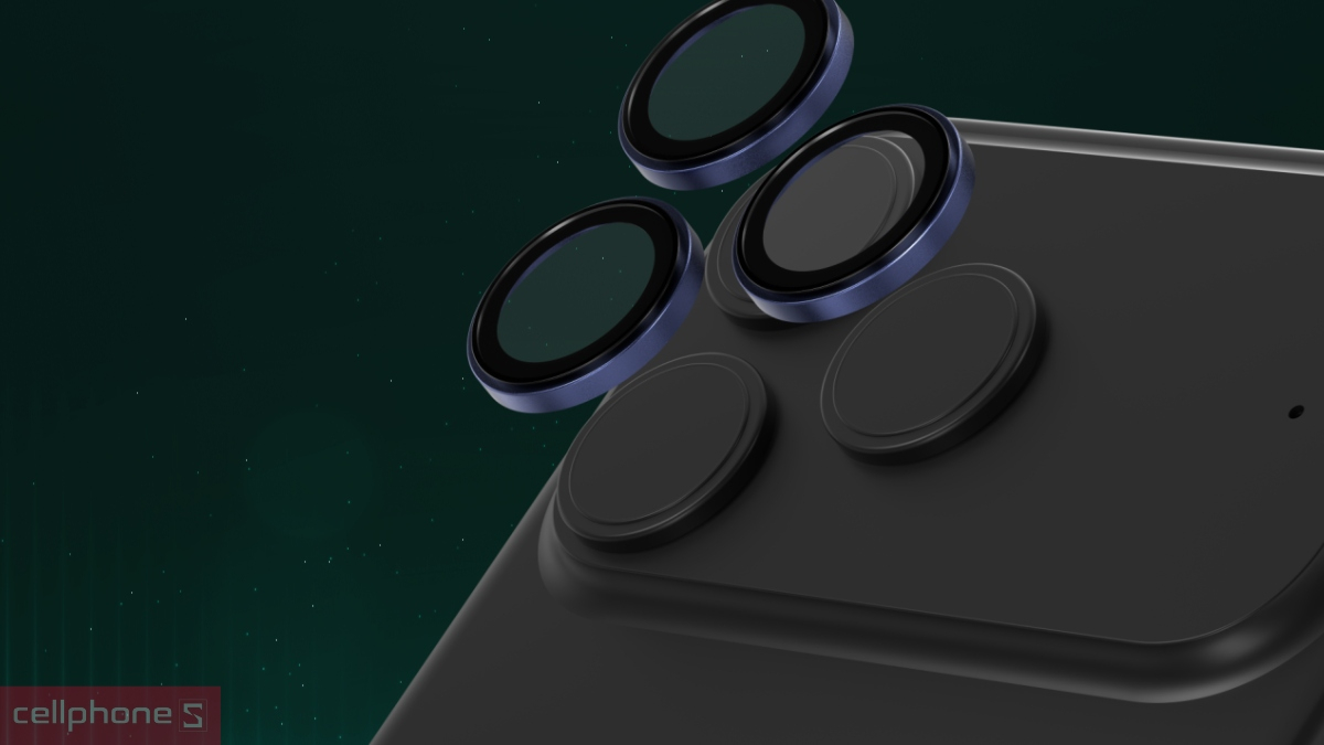 Khả năng bảo vệ, kháng trầy xước cho camera của miếng dán camera iPhone 17 Pro/17 Pro Max Zagg Premium