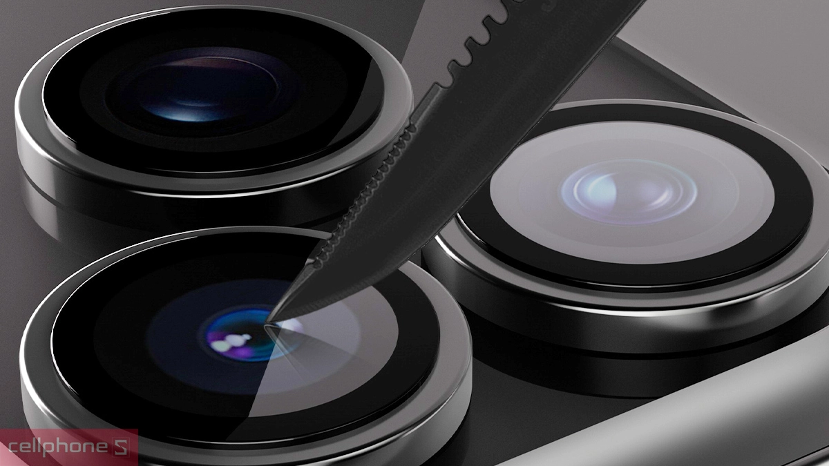 Miếng dán camera iPhone 17 Pro/17 Pro Max Zeelot Pishield – Bảo vệ toàn diện, hiển thị rõ nét