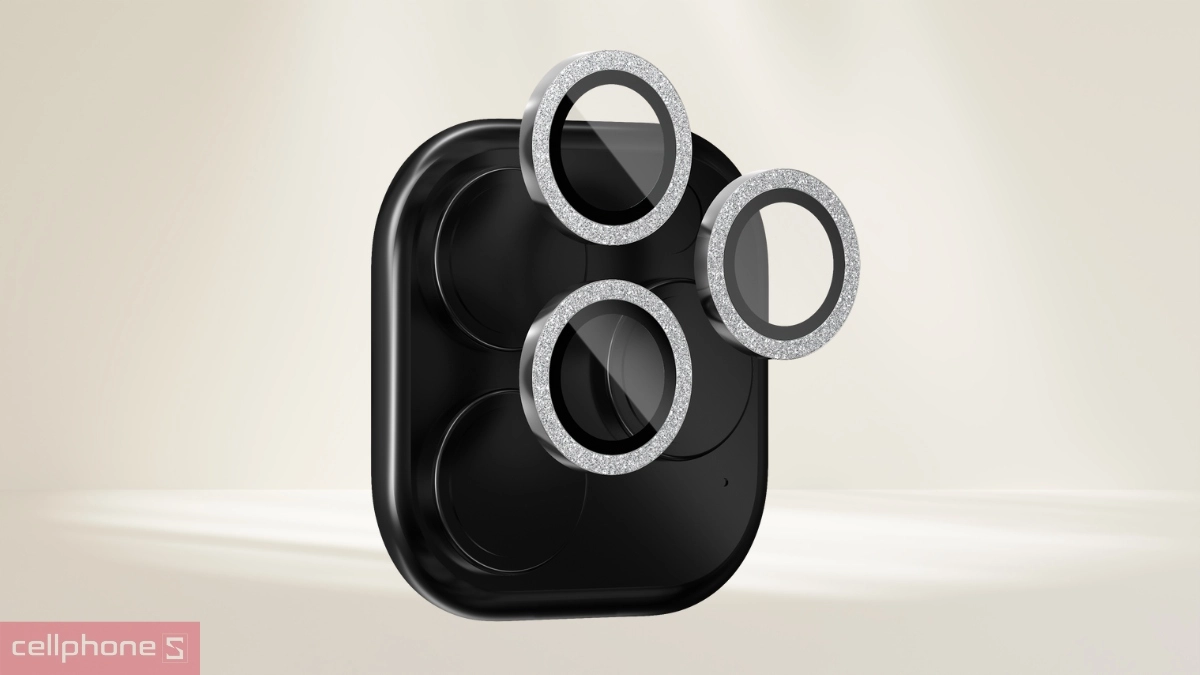 Miếng dán camera iPhone 15 Pro/ Pro Max Zagg Luxury bảo vệ gấp 3 lần thông thường