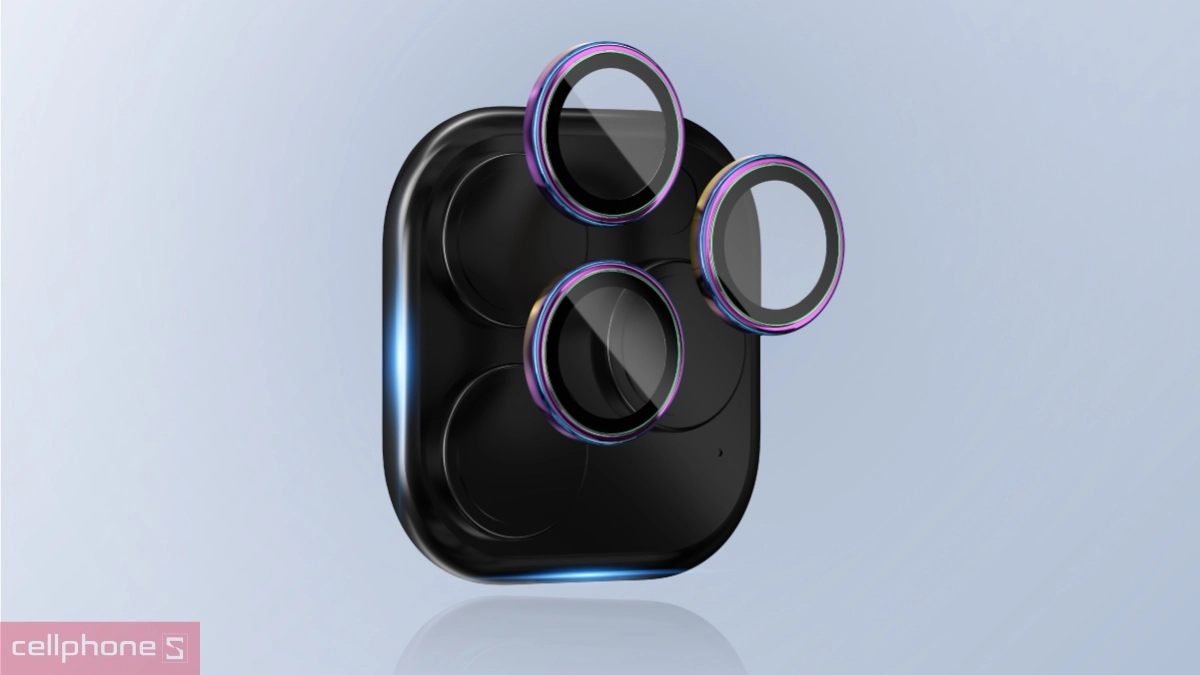 Công nghệ ClearPrint miếng dán camera iPhone 15 Pro/ Pro Max Zagg Luxury