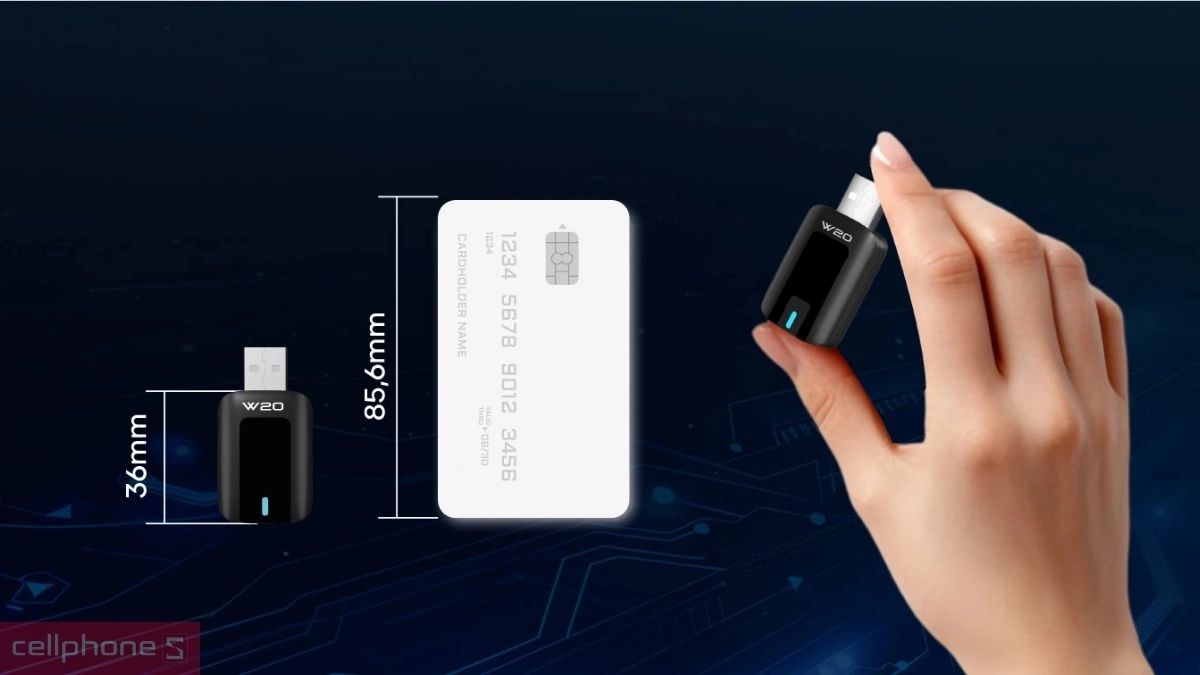 Thiết kế thiết bị chuyển đổi Android Auto/Apple CarPlay không dây VietMap W20