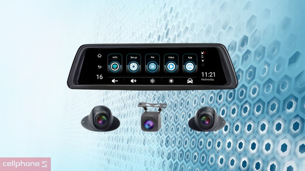 Thiết bị camera hành trình ô tô 360 độ