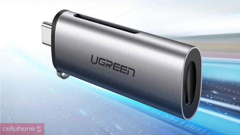 Đầu đọc thẻ nhớ Ugreen USB-A TYPE-C 2 khe SD và TF CM184 50704 – Dễ mang theo, tốc độ nhanh