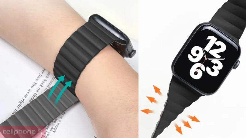 Dây đeo Apple Watch Devia Nature Silicone Magnetic 44/45/46/49mm - Linh hoạt, bền bỉ