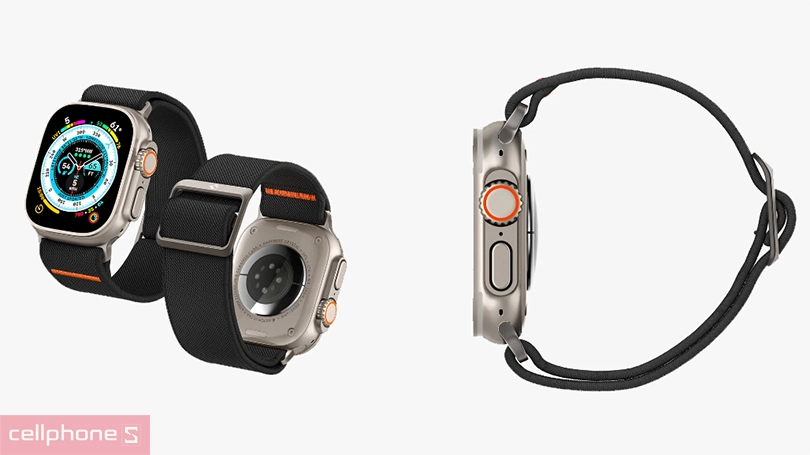 Dây đeo Apple watch 42/44/45/49mm Spigen band Lite Fit Ultra - Kích thước gọn nhẹ