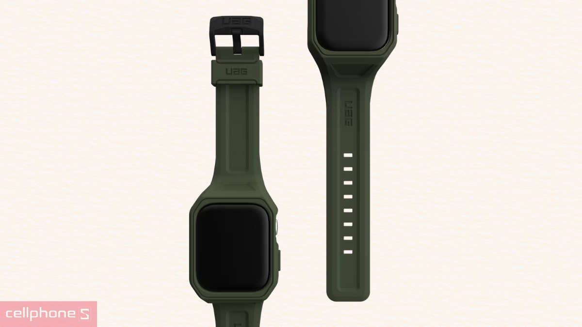Chất liệu ốp viền + dây đeo Apple Watch UAG Scout Plus 45mm Mallard