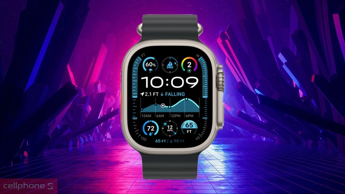 Dây đeo Apple Watch Ocean Band 44/45/46/49MM - Chất liệu đàn hồi, khóa titan cao cấp