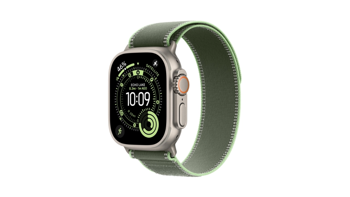 Dây đeo Apple Watch Trail Loop 44/45/46/49MM M/L Natural Titanium Finish - Thiết kế gọn nhẹ, hiện đại