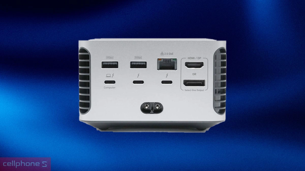 Thiết kế tối giản đẹp mắt cùng 14 cổng kết nối đa dụng