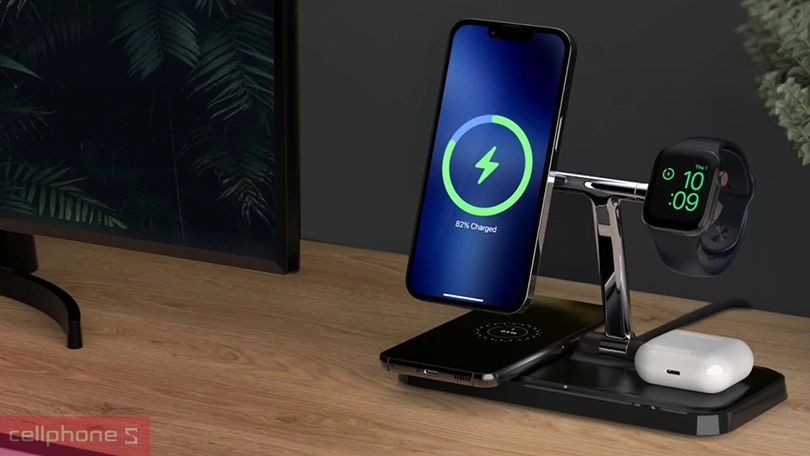 Tốc độ sạc không dây Magsafe HYPERJUICE HJ499 4 in 1