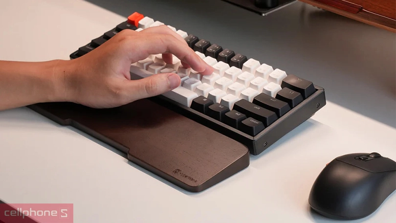 Kích thước kê tay Hyperwork gỗ óc chó 32 cm HPW-WR01-WAL-32L-BRW