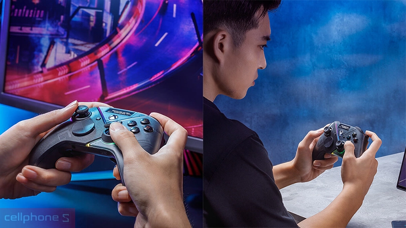 Tính năng tay cầm chơi game Asus Rog Raikiri Pro Wireless