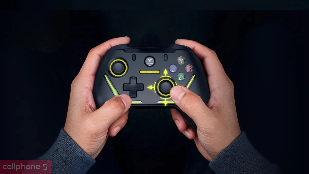 Tay cầm chơi game không dây Rapoo V610M - Thao tác thoải mái, phản hồi chính xác