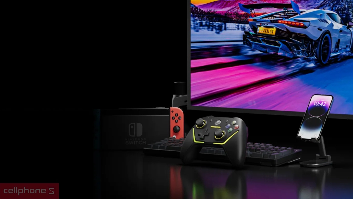 Pin lithium 1000mAh, kết nối linh hoạt