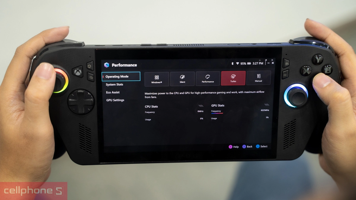 Màn hình, tần số quét của ROG Xbox Ally X