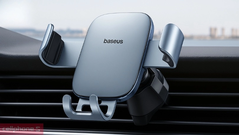 Thiết kế, độ bền của giá đỡ điện thoại ô tô Baseus Metal Age 3 Gravity Car Mount