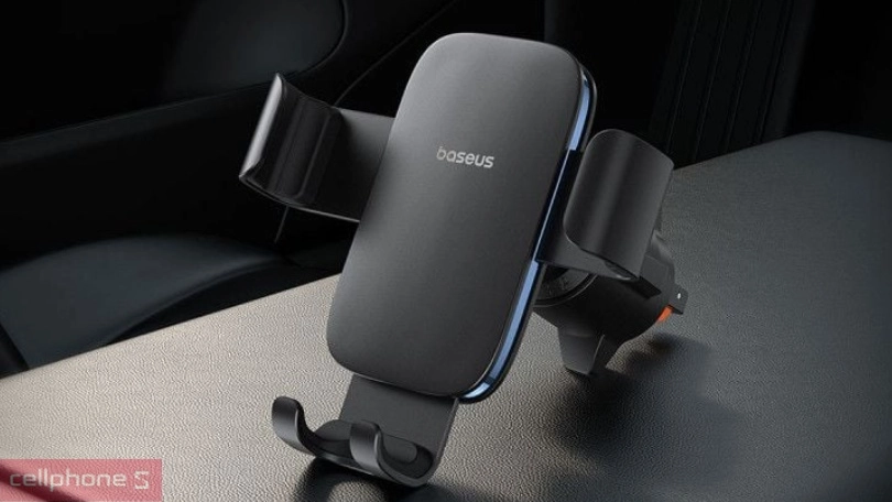 Cơ chế kẹp thông minh của giá đỡ điện thoại ô tô Baseus Metal Age 3 Gravity Car Mount