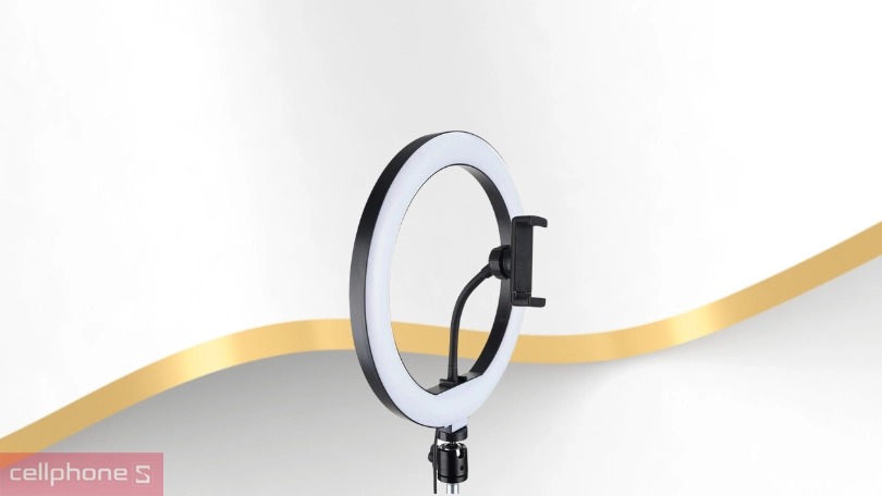 Đèn vòng tròn livestream Haiyuan 10 inch - Nhỏ gọn, chiếu sáng hiệu quả