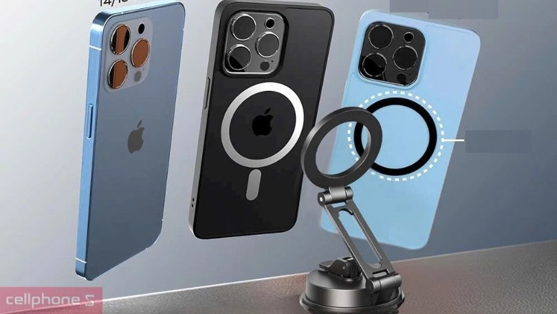 Khả năng xoay 360 độ của giá đỡ điện thoại ô tô Wiwu Magnetic CH055